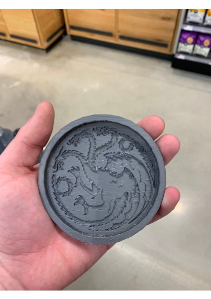 House Targaryen Round Coaster, Game Of Thrones (Plastik Aparattır!!!) modelleri