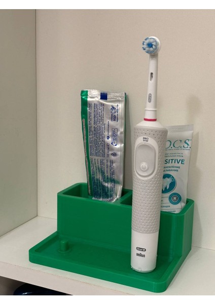 Banyo Dolabı Için Diş Macunu ve Elektrikli Diş Fırçası Standı (Plastik Aparattır!!!) fırsatları