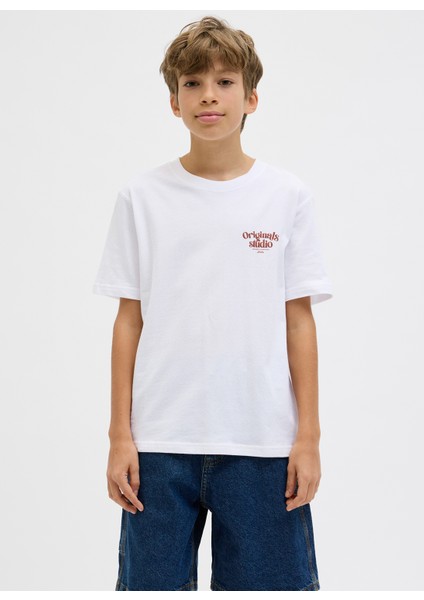 Baskılı Beyaz Erkek Çocuk T-Shirt 12278373 fiyatları