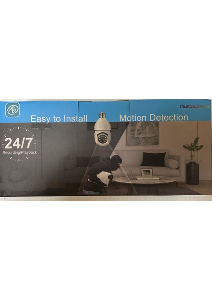 -4045 Wifi Ampül Kamera 1 Lens Mikrofonlu