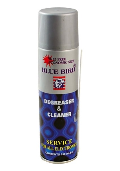Yağsız Sprey Blue Bırd Degreaser Cleaner (BB-251) Mavi 250 ml