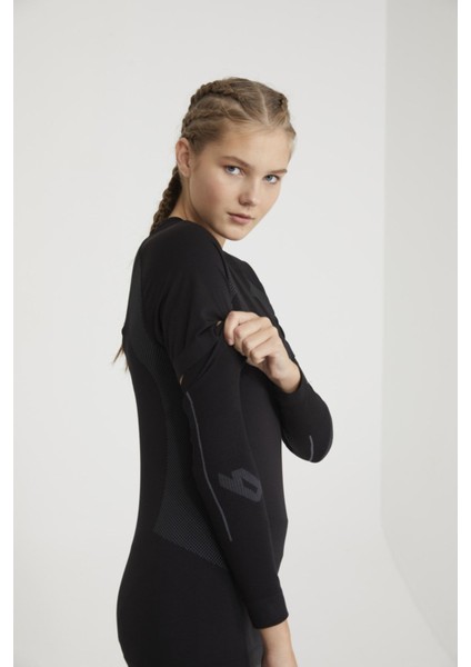 Armour Seamless Dikişsiz Spor Kolluk Siyah