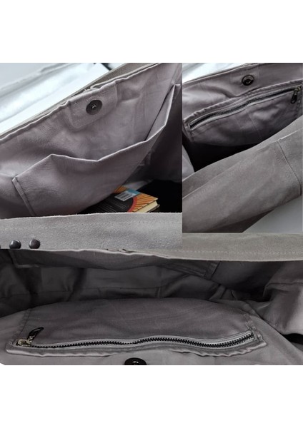 Büyük Gri Süet Omuz Çantası fiyatları