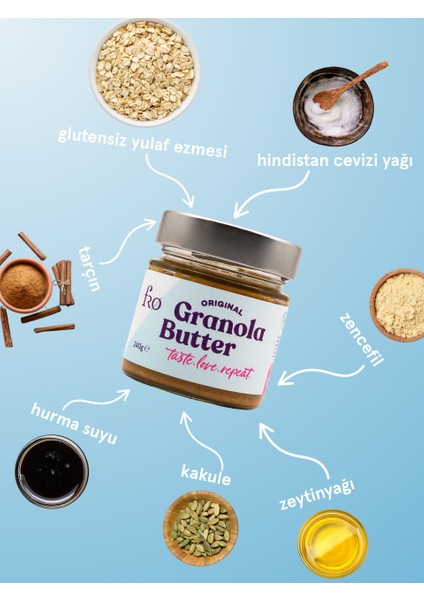 4'lü 2xgranola Butter Original Sürülebilir 2xyulaflı Cevizli Çikolata Sağlıklı Atıştırmalık