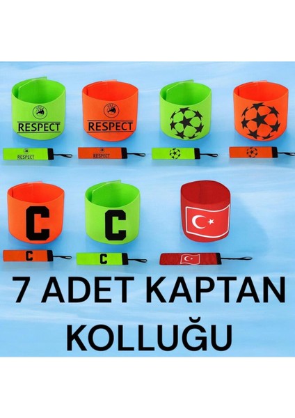 7 Adet Şampiyonlar Ligi Kaptanlık Pazubandı Kaptan Kolluğu Bandı Profesyonel