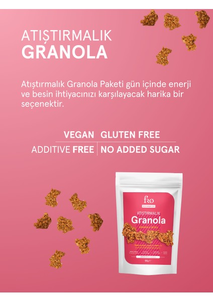 5'li Glutensiz Katkısız Sağlıklı Atıştırmalık Kraker, Yulaflı Cevizli Çikolata, Granola