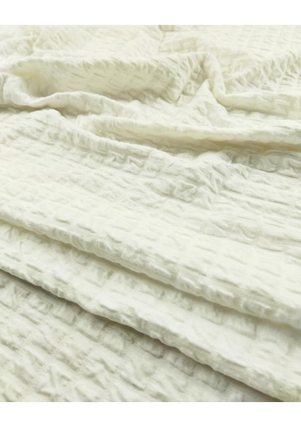 Ekru Renkte Kabartmalı Örme (En 160 cm x Boy 200 Cm) fırsatları
