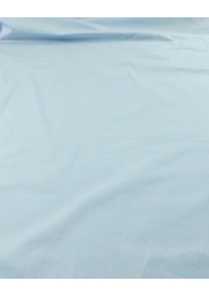 Açık Mavi Renkte Poplin (En 140 cm x Boy 150 Cm)