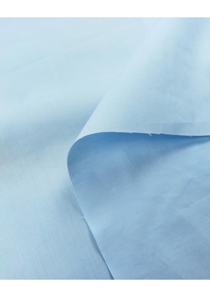 Açık Mavi Renkte Poplin (En 140 cm x Boy 150 Cm)