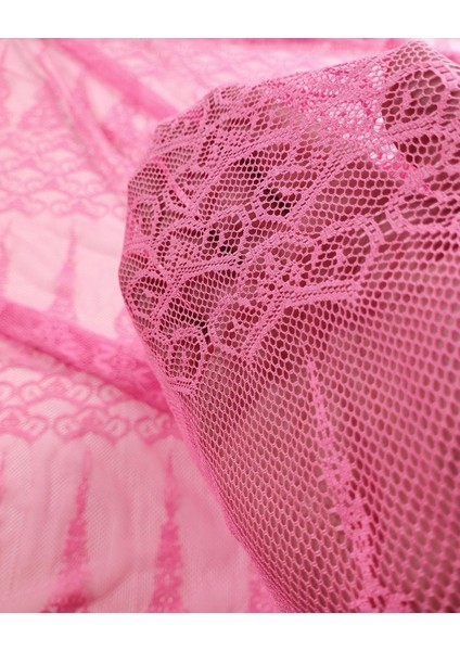 Neon Pembe Ince Örme (En 150 cm x Boy 190 Cm)