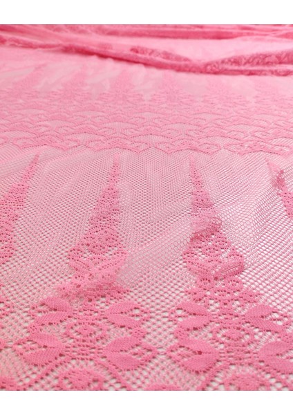 Neon Pembe Ince Örme (En 150 cm x Boy 190 Cm)
