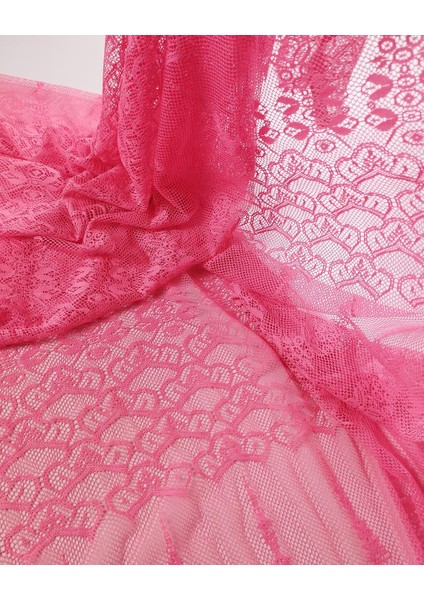 Neon Pembe Ince Örme (En 150 cm x Boy 190 Cm)