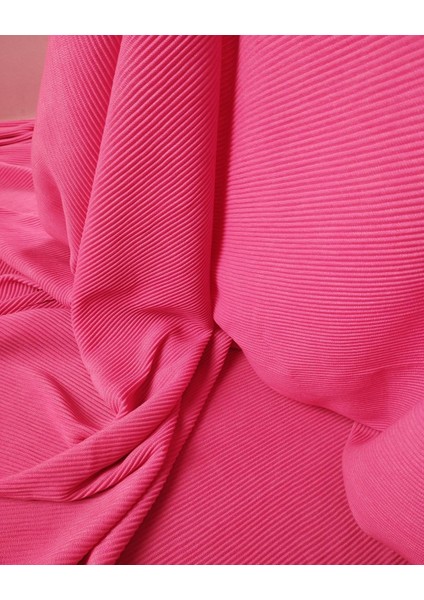 Pembe Renkte Pliseli Jarse (En 150 cm x Boy 190 Cm) fırsatları