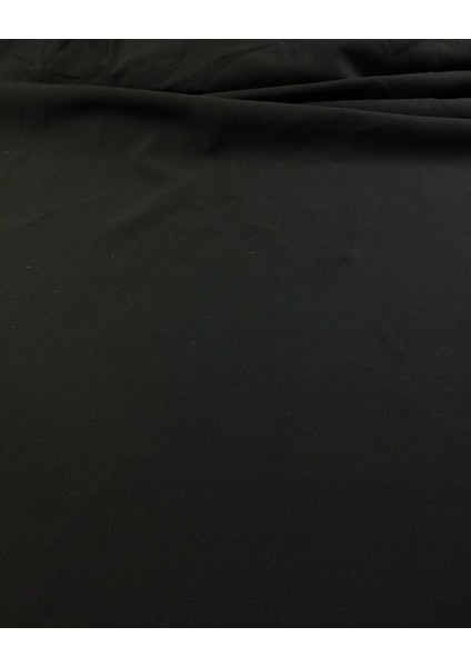 Siyah Renkte Tok Krep (En 125 cm x Boy 240 Cm)