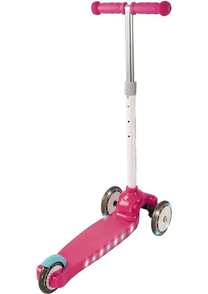 Işıklı Move N Groove Pembe Üç Tekerlekli Scooter