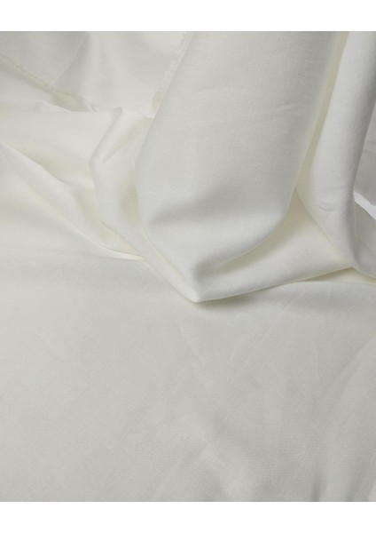 Beyaz Renkte Keten Viskon (En 140 cm x Boy 300 Cm) modelleri