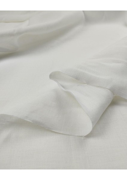 Beyaz Renkte Keten Viskon (En 140 cm x Boy 300 Cm) indirimleri