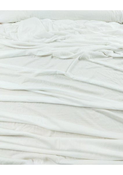 Beyaz Renkte Süprem Penye En 160 cm x Boy 100 cm