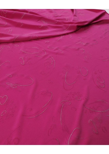 Şeker Pembe Üzeri Lame Yaldızlı Jarse (En 150 cm x Boy 240 Cm) modelleri