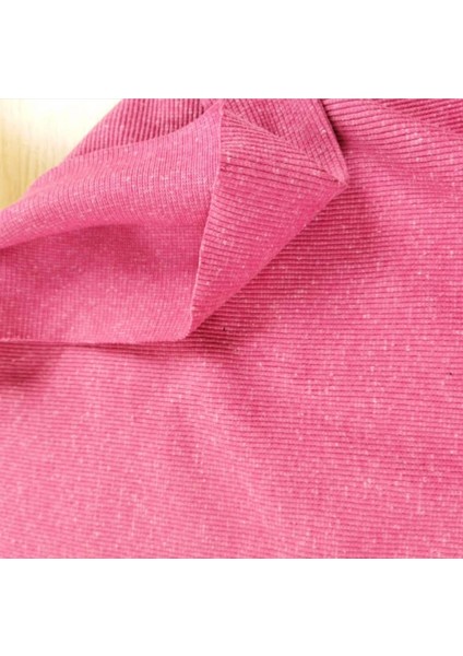 Kırçıllı Pembe Renkte Kaşkorse Ribana (En 110 cm x Boy 110 Cm)