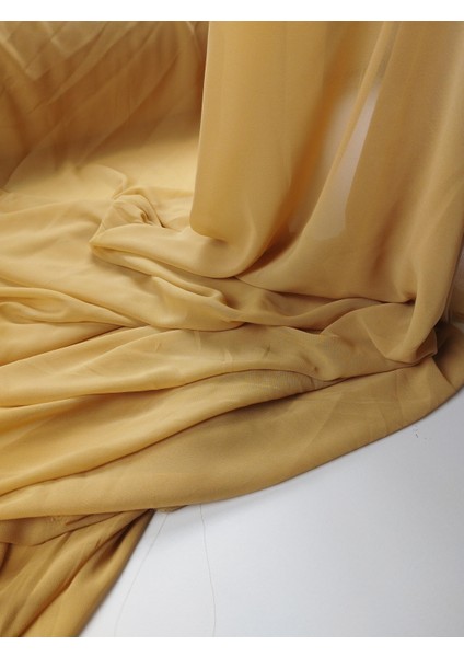 Hardalla Sarı Arası Pastel Tonda Şifonen: 150 cm modelleri