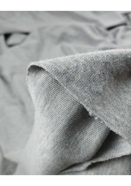 Gri Renkte Interlok Örme (En 180 cm x Boy 230 Cm)