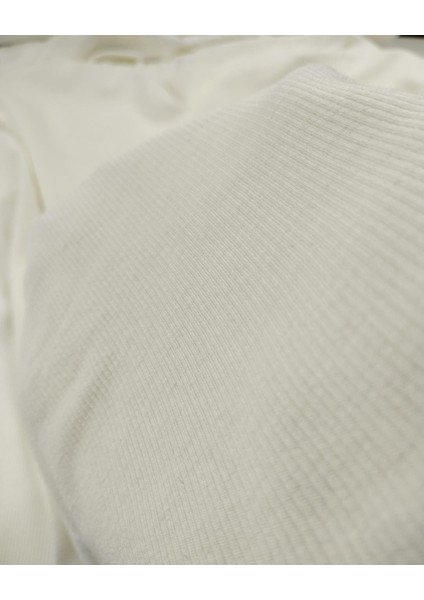 Ekru Renkte Bebe Kaşkorse Ribana (En 120 cm x Boy 140 Cm)