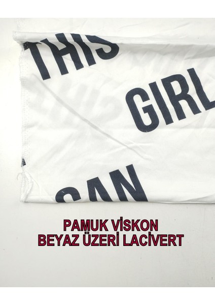 Beyaz Renkte Pamuk Viskon (En 140 cm x Boy 120 Cm)