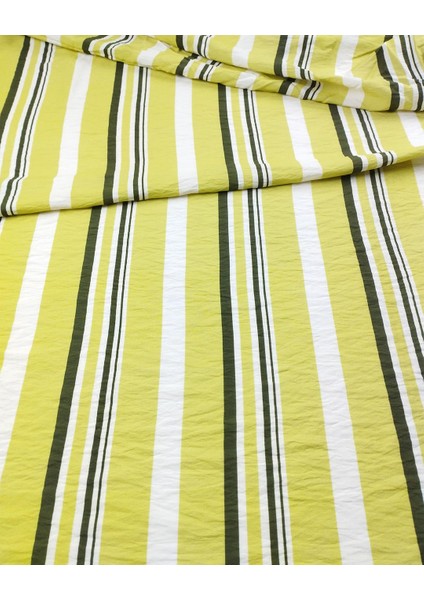 Yeşil Kahve Beyaz Boyuna Çizgili Aerobin Dokuma (En 140 cm x Boy 235 Cm) fırsatları