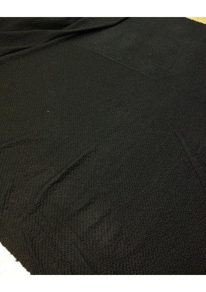 Siyah Renkte Kabartmalı Örme (En 120 cm x Boy 285 Cm)