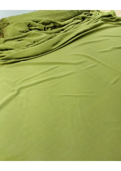 Açık Yeşil Renkte Viskon Dokuma (En 140 cm x Boy 200 Cm)