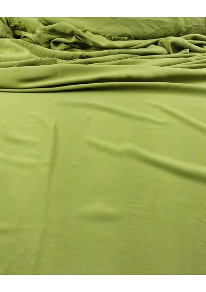 Açık Yeşil Renkte Viskon Dokuma (En 140 cm x Boy 200 Cm)
