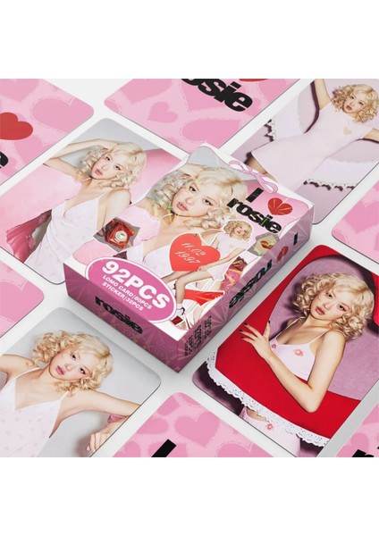 Blackpınk Rose '' I Love Rosie '' Çift Yön Baskılı Lomo Card Seti (60 Pcs)