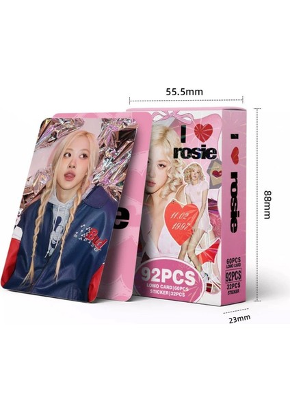 Blackpınk Rose '' I Love Rosie '' Çift Yön Baskılı Lomo Card Seti (60 Pcs) fırsatları