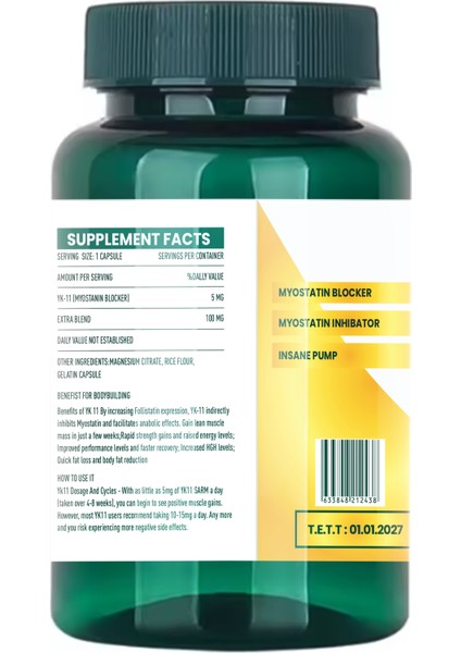 Mutant YK11 Imperiumpharma 60 Kapsül fiyatları