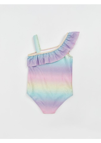 Renk Bloklu Kız Çocuk Mayo (S5) fiyatları