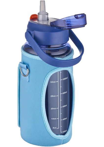 Kılıflı ((Telefon Koyma Yeri)) Taşıma Askılı 1500 ml Pipetli/pipetsiz Kullanım Su Matarası fiyatları