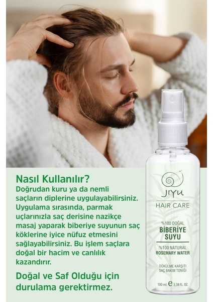 Biberiye Suyu Saç Toniği %100 Doğal ve Saf 100 ml fiyatları