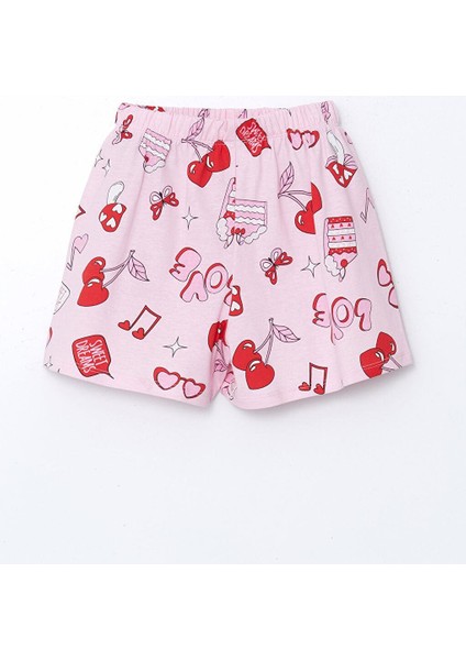 Bisiklet Yaka Kız Çocuk Şortlu Pijama Takımı (S5) indirimleri