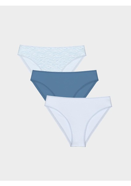 Desenli Bikini Külot 3'lü Paket (S5)