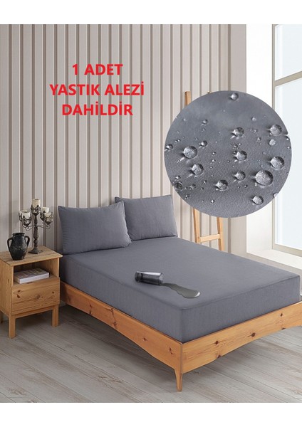 Tek Kişilik Renkli Mikro Set Mikro Fitted Sıvı Geçirmez Yastık Alezi ve Yatak Alezi Seti