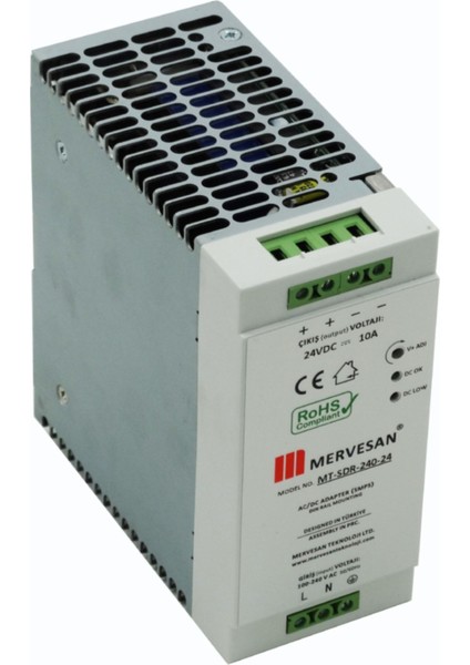 MT-SDR-240-48 48V 5A Ray Tip Smps Adaptör