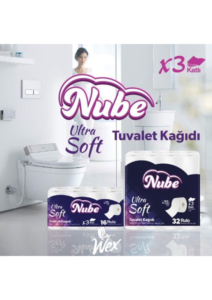 Nube Ultra Soft 32LI 3 Katlı Tuvalet Kağıdı