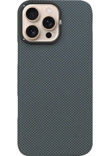 iPhone 16 Pro Uyumlu Kevlar Magsafe Kılıf – Karbon Desenli, Darbeye Dayanıklı