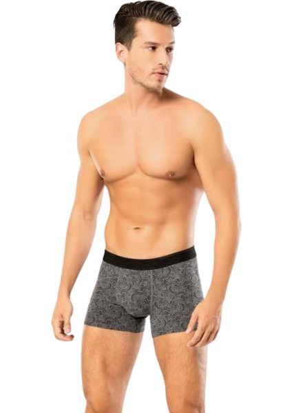 Looksense Erkek Dude 2 Li Düz ve Desenli Likralı Boxer 1403 modelleri