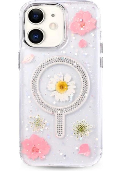 iPhone 11 Uyumlu Flower Magsafe Kapak