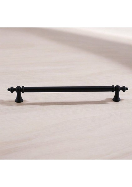 Tuğra Metal 160 mm 16 cm Mobilya Mutfak Çekmece Dolabı Dolap Kulpu Kulbu Kulpları - Siyah - 6 Adet