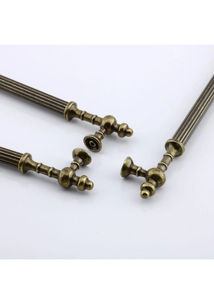 Saygın Eskitme Antik Sarı Metal Kulp 160 mm Mobilya Mutfak Dolabı Dolap Çekme Kulbu (2 Adet) indirimleri