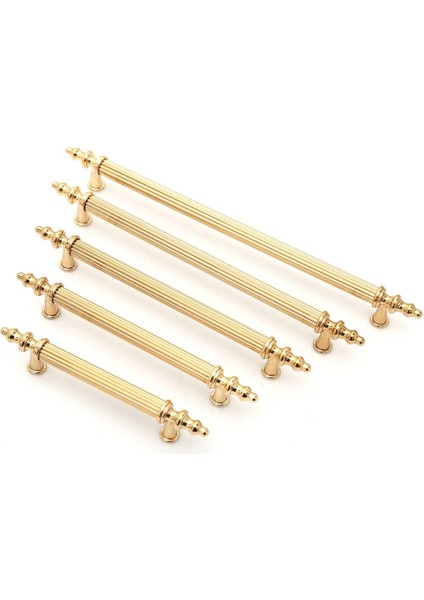 Zirve Elit 96 mm Mobilya Mutfak Çekmece Dolabı Dolap Kulpu Kulbu Kulpları - Altın-Altın - 9 Adet