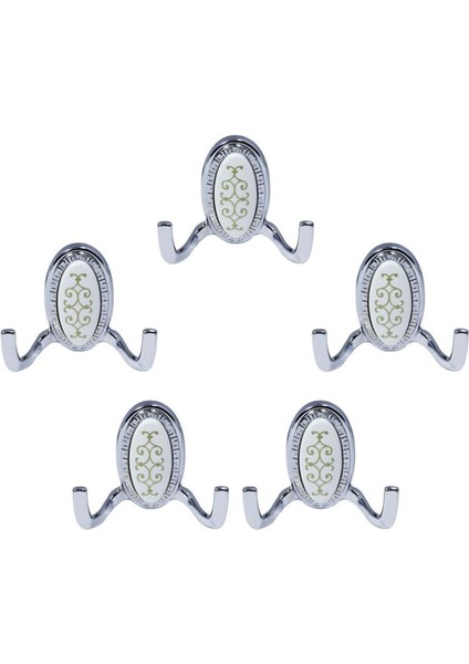 Elif-1 Askı Vestiyer Duvar Dolap Elbise Askısı Metal Mobilya Kapı Askılığı Askılık (6 Adet)